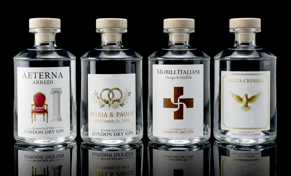 Crea la bottiglia di gin per i tuoi eventi